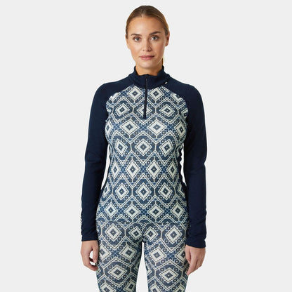 Women's LIFA Merino Midweight Graphic Half-Zip Base Layer