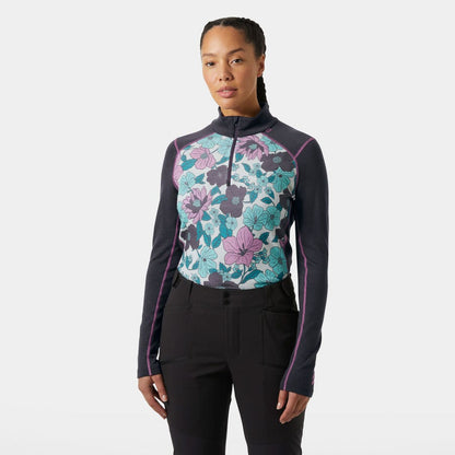Women's LIFA Merino Midweight Graphic Half-Zip Base Layer