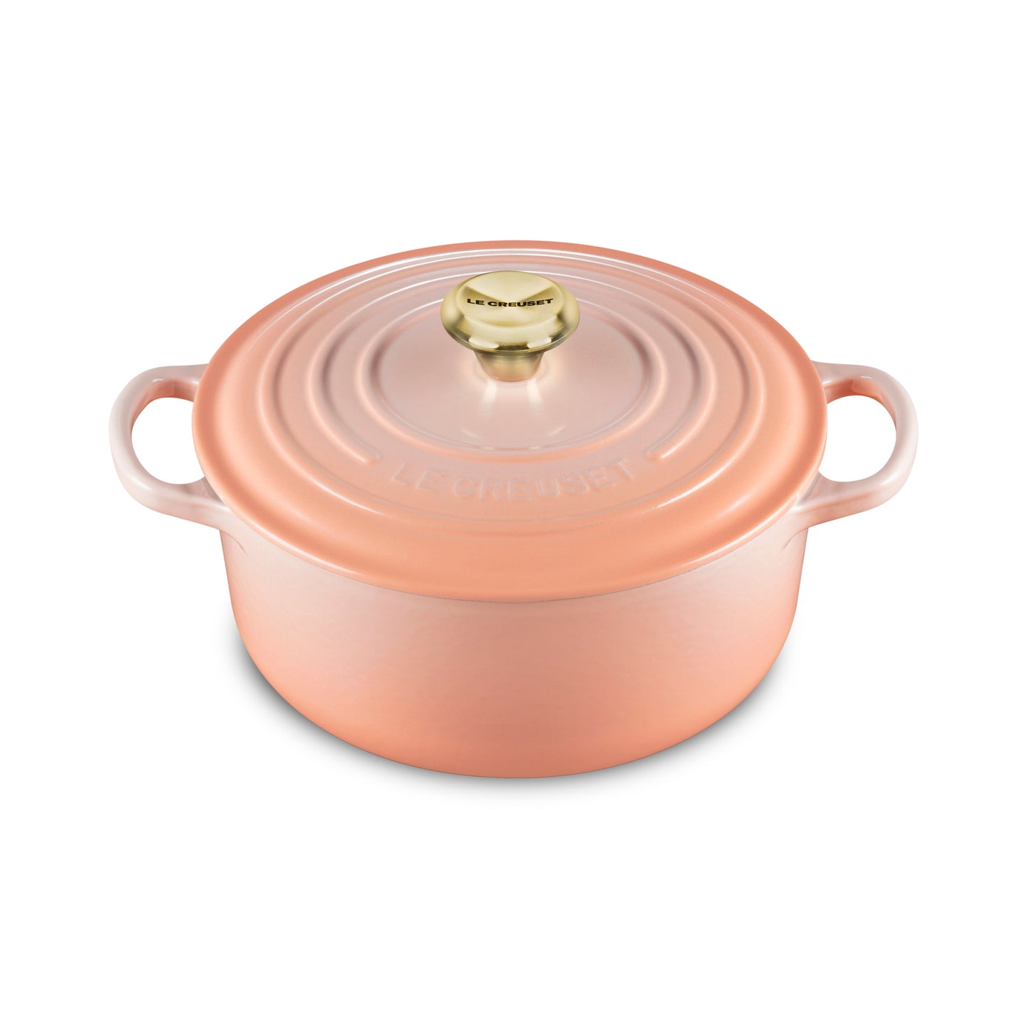 Signature Cast Iron 5.5-quart Peche Round Dutch Oven
