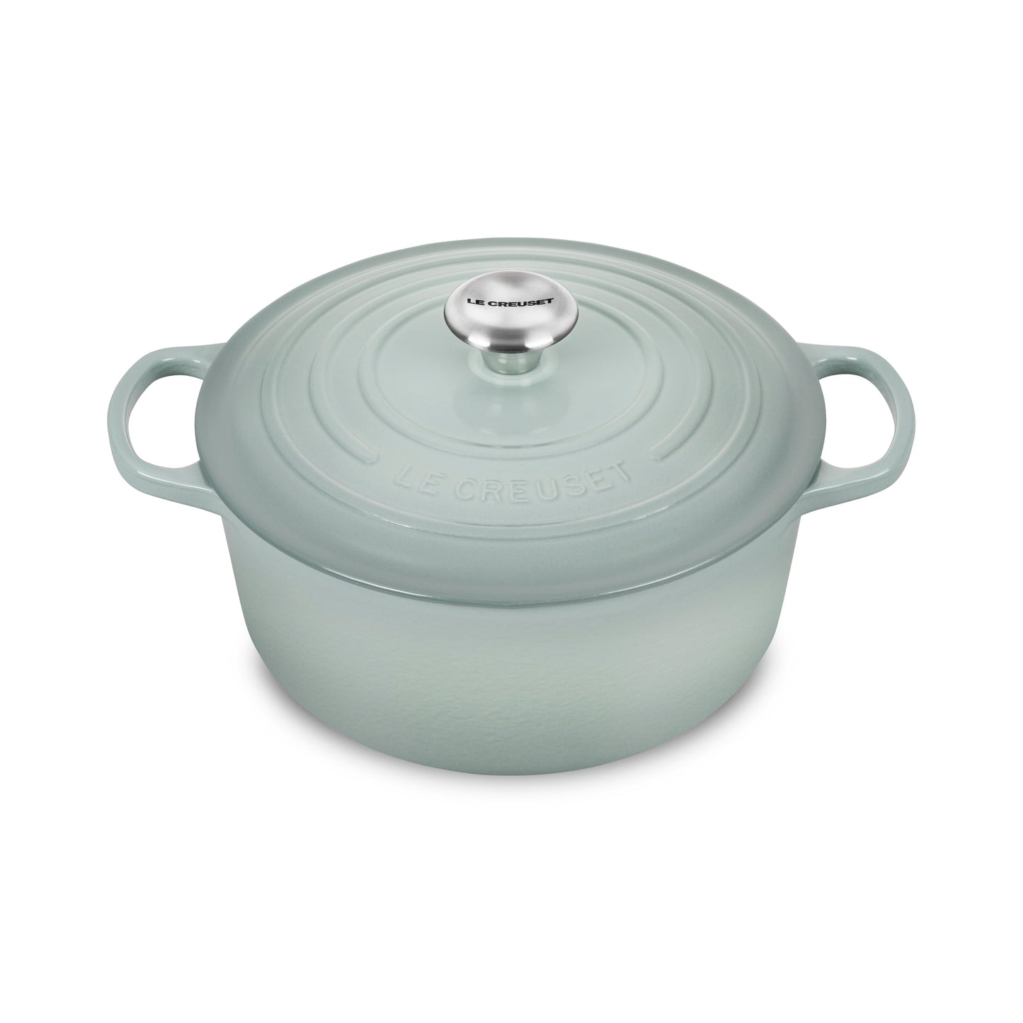 Signature Cast Iron 5.5-quart Sea Salt Round Dutch Oven