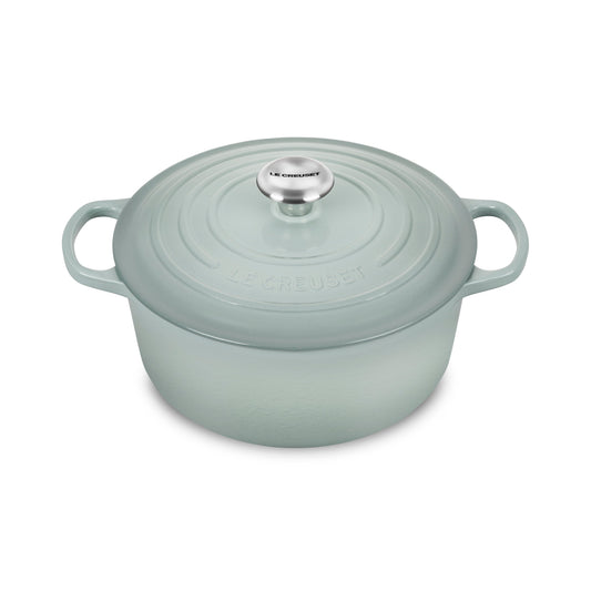 Signature Cast Iron 5.5-quart Sea Salt Round Dutch Oven