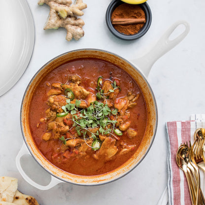 Signature Cast Iron 3.75-quart White Cassadou