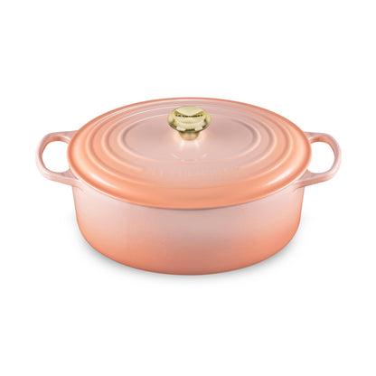 Signature Cast Iron 6.75-quart Peche Oval Dutch Oven