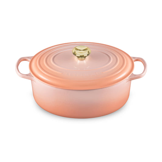 Signature Cast Iron 6.75-quart Peche Oval Dutch Oven