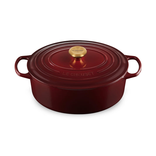 Signature Cast Iron 6.75-quart Rhone Oval Dutch Oven