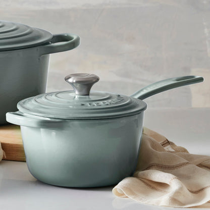 Signature Cast Iron 2.25-quart Sea Salt Saucepan