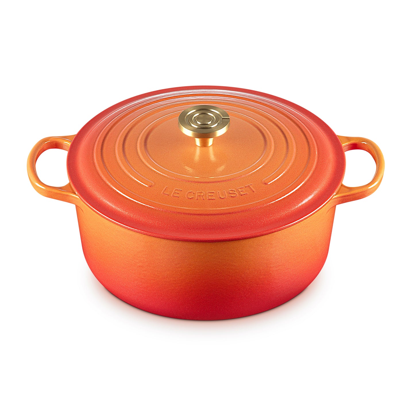 Signature Cast Iron 7.25-quart Flamme Doree Round Dutch Oven