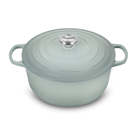 Signature Cast Iron 7.25-quart Sea Salt Round Dutch Oven