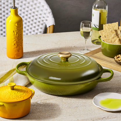 Signature Cast Iron 3.5-quart Olive Braiser