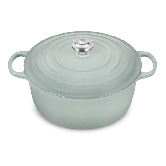 Signature Cast Iron 9-quart Sea Salt Round Dutch Oven