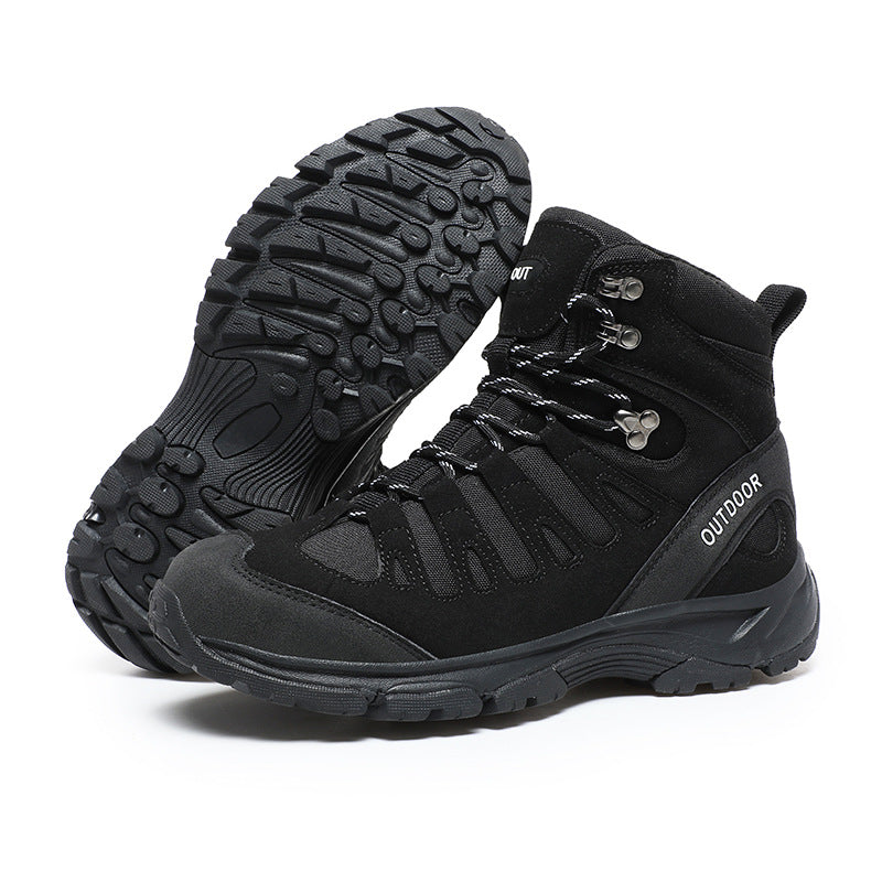 (⏰ Clearance Event 49% OFF) Men's High Top Wide Toe Arch Support Orthopedic Tactical Boots Comfortable Non-slip Durable Hiking Boots