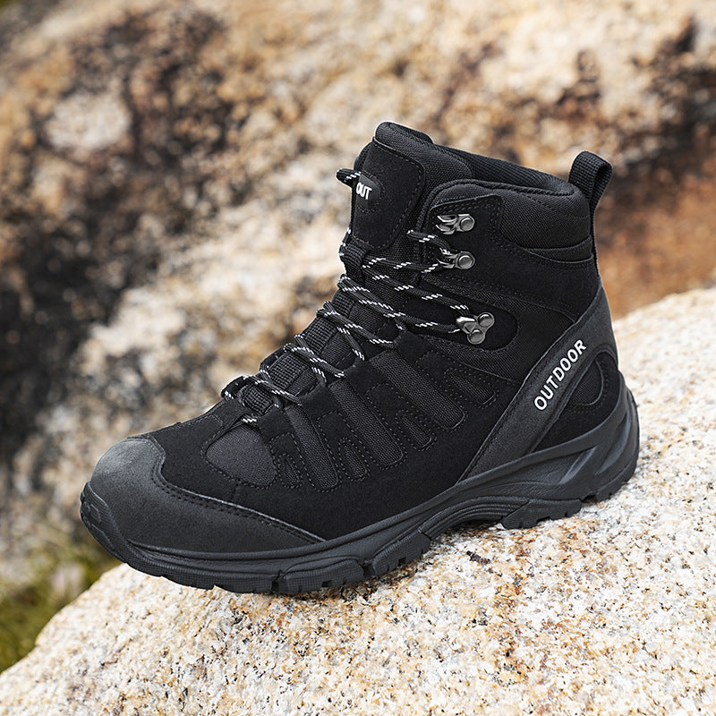 (⏰ Clearance Event 49% OFF) Men's High Top Wide Toe Arch Support Orthopedic Tactical Boots Comfortable Non-slip Durable Hiking Boots
