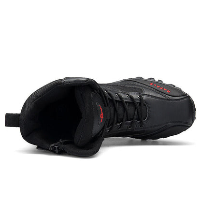 (🛒BLACK FRIDAY SPECIAL-70%OFF)Men's  Winter Anti-Puncture Wide Toe Combat Boots Waterproof Non-Slip Orthopedic Support Work Boots