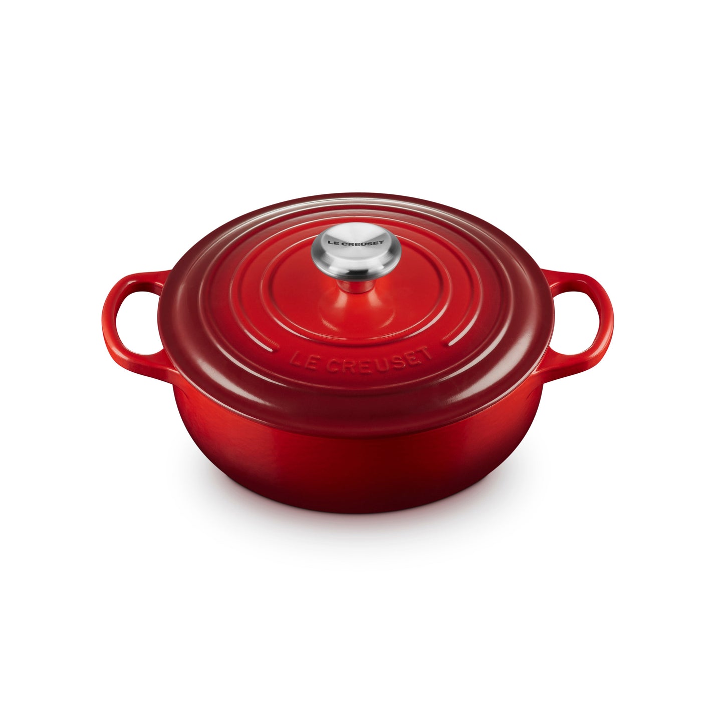 Signature Cast Iron 3.5-quart Cerise Sauteuse Dutch Oven