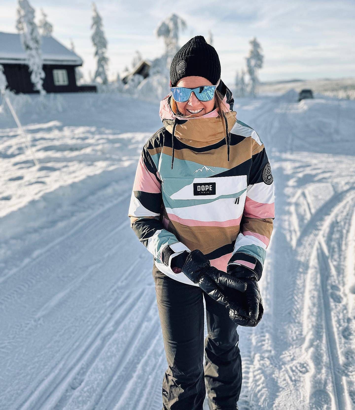 Snowboard Jacket For Women Shards Gold Muted Pink