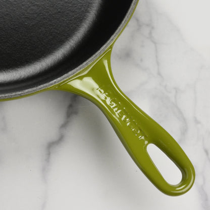 Signature Cast Iron 10.25-inch Olive Skillet