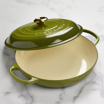 Signature Cast Iron 3.5-quart Olive Braiser