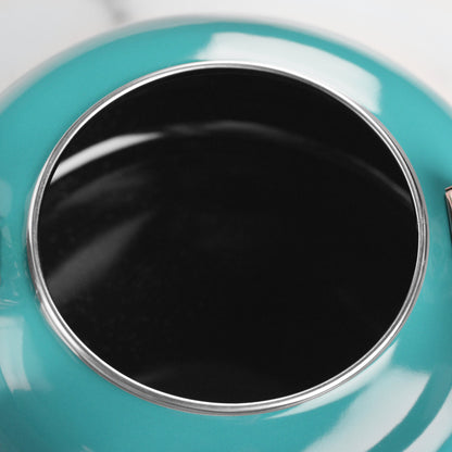 Enameled Steel 1.7-quart Caribbean Whistling Tea Kettle