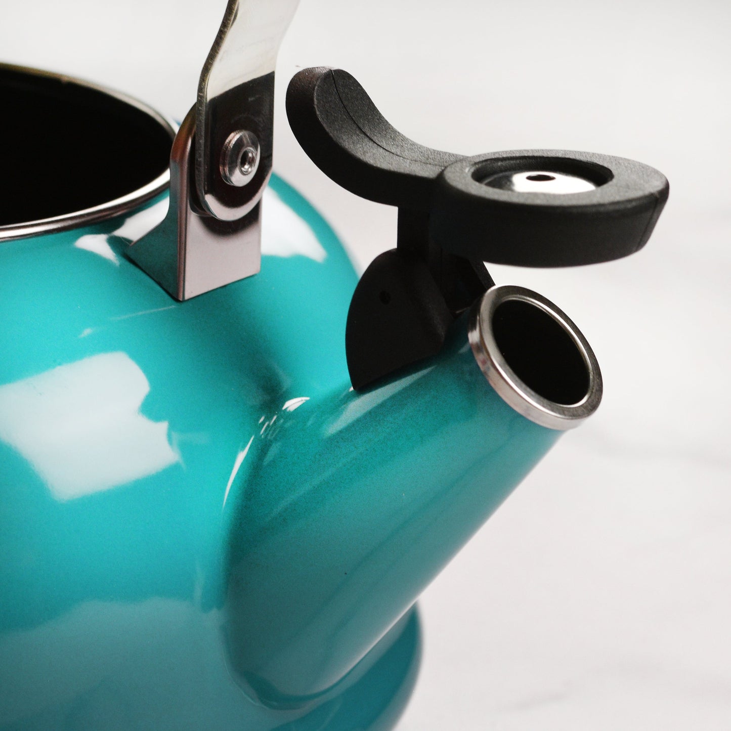 Enameled Steel 1.7-quart Caribbean Whistling Tea Kettle