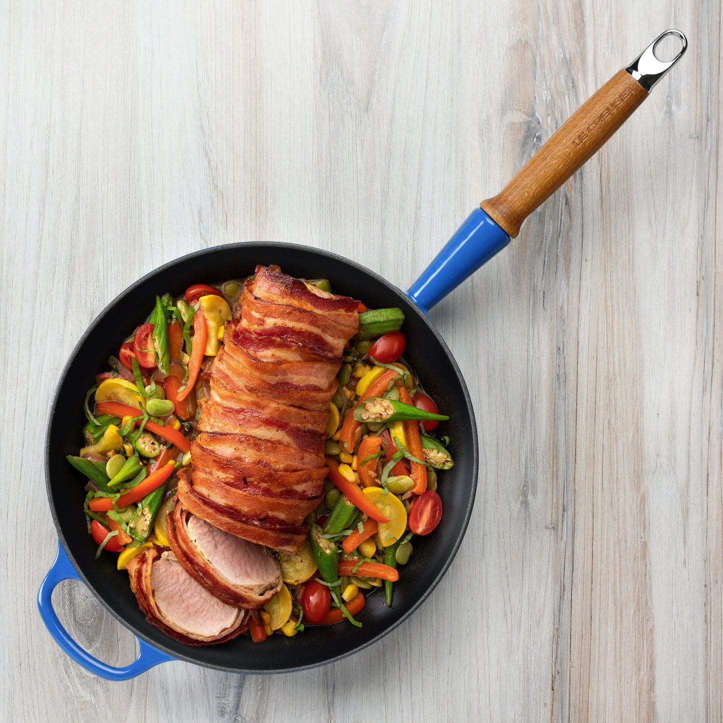 Cast Iron 10.25-inch Marseille Fry Pan with Wood Handle