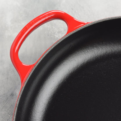Cast Iron 10.25-inch Cerise Fry Pan with Wood Handle