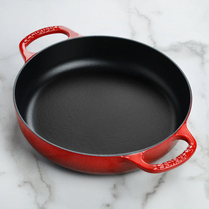 Signature Cast Iron 11-inch Cerise Everyday Pan