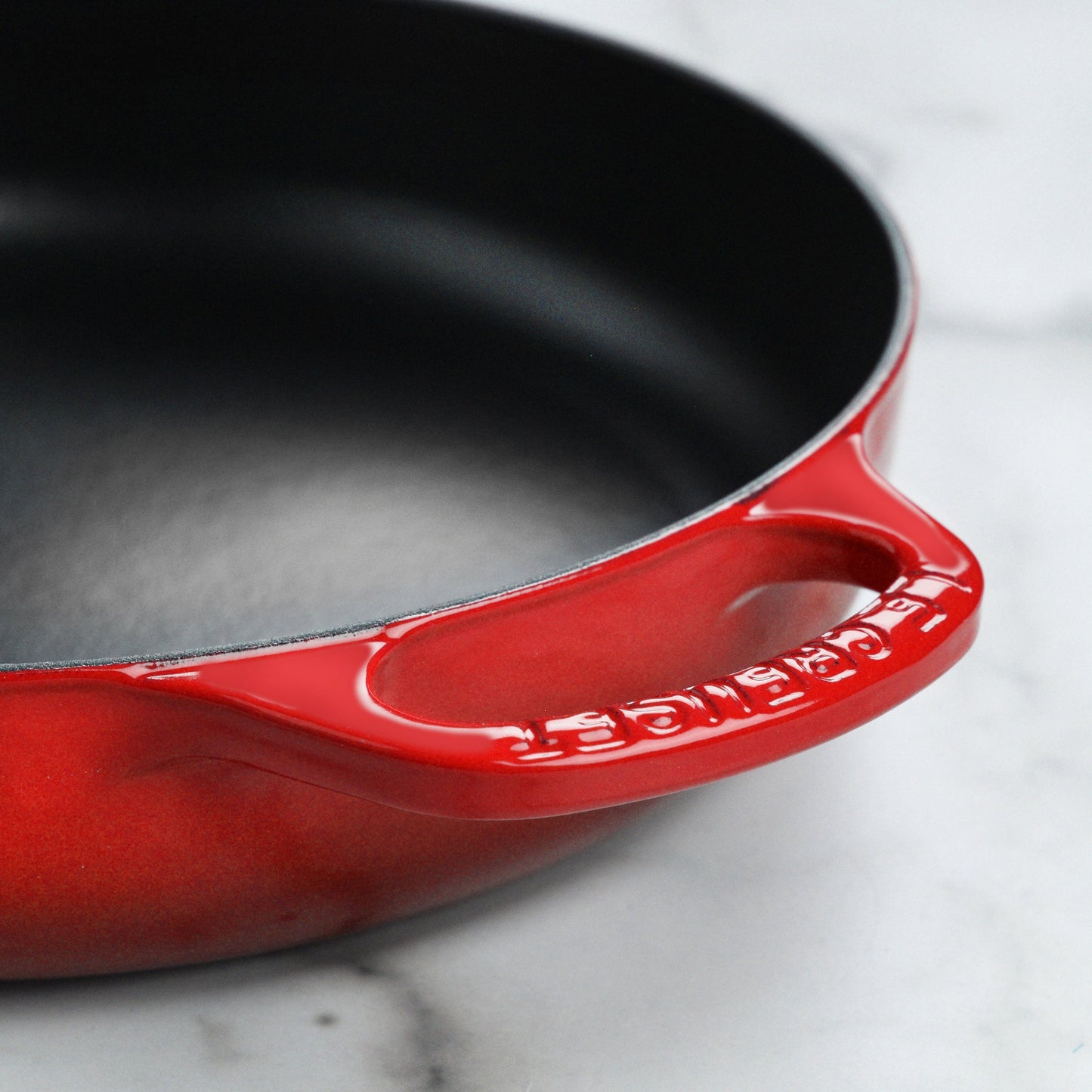 Signature Cast Iron 11-inch Cerise Everyday Pan