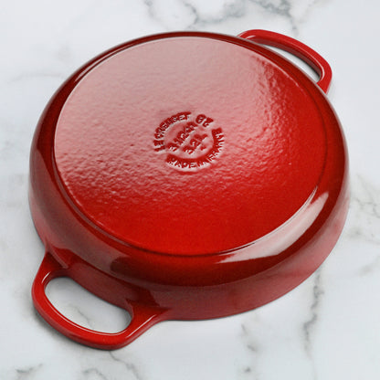 Signature Cast Iron 11-inch Cerise Everyday Pan