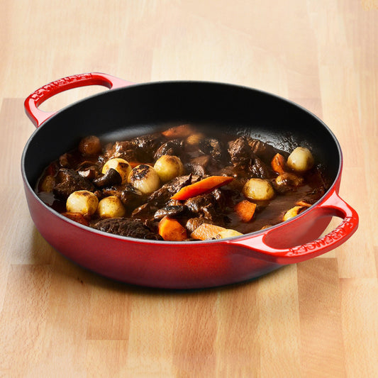 Signature Cast Iron 11-inch Cerise Everyday Pan