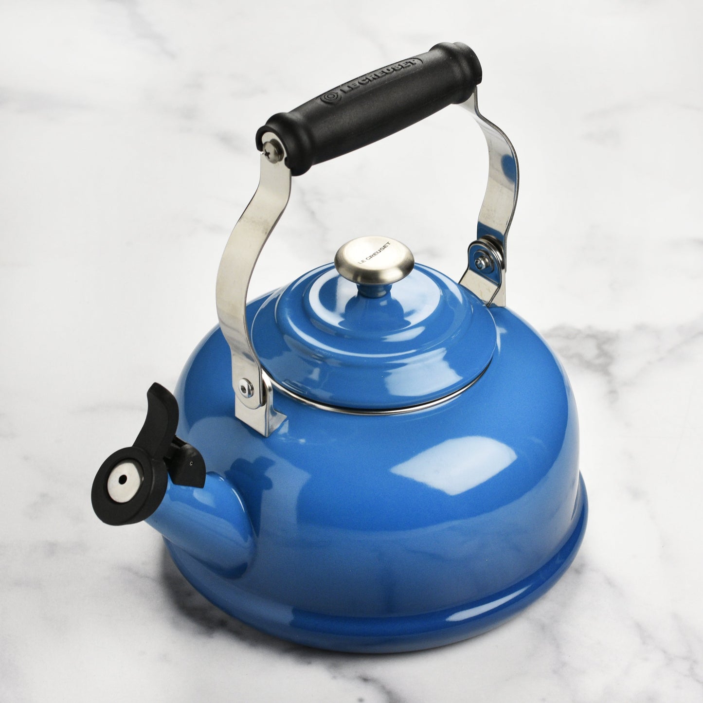 Enameled Steel 1.7-quart Marseille Whistling Tea Kettle