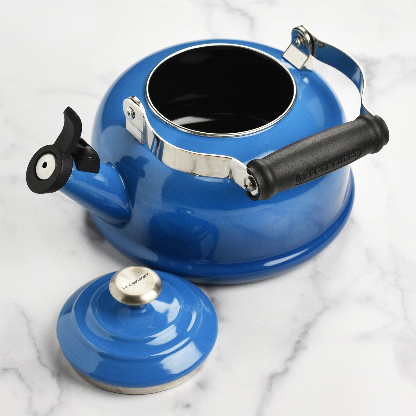 Enameled Steel 1.7-quart Marseille Whistling Tea Kettle