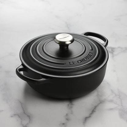 Signature Cast Iron 3.5-quart Licorice Sauteuse Dutch Oven