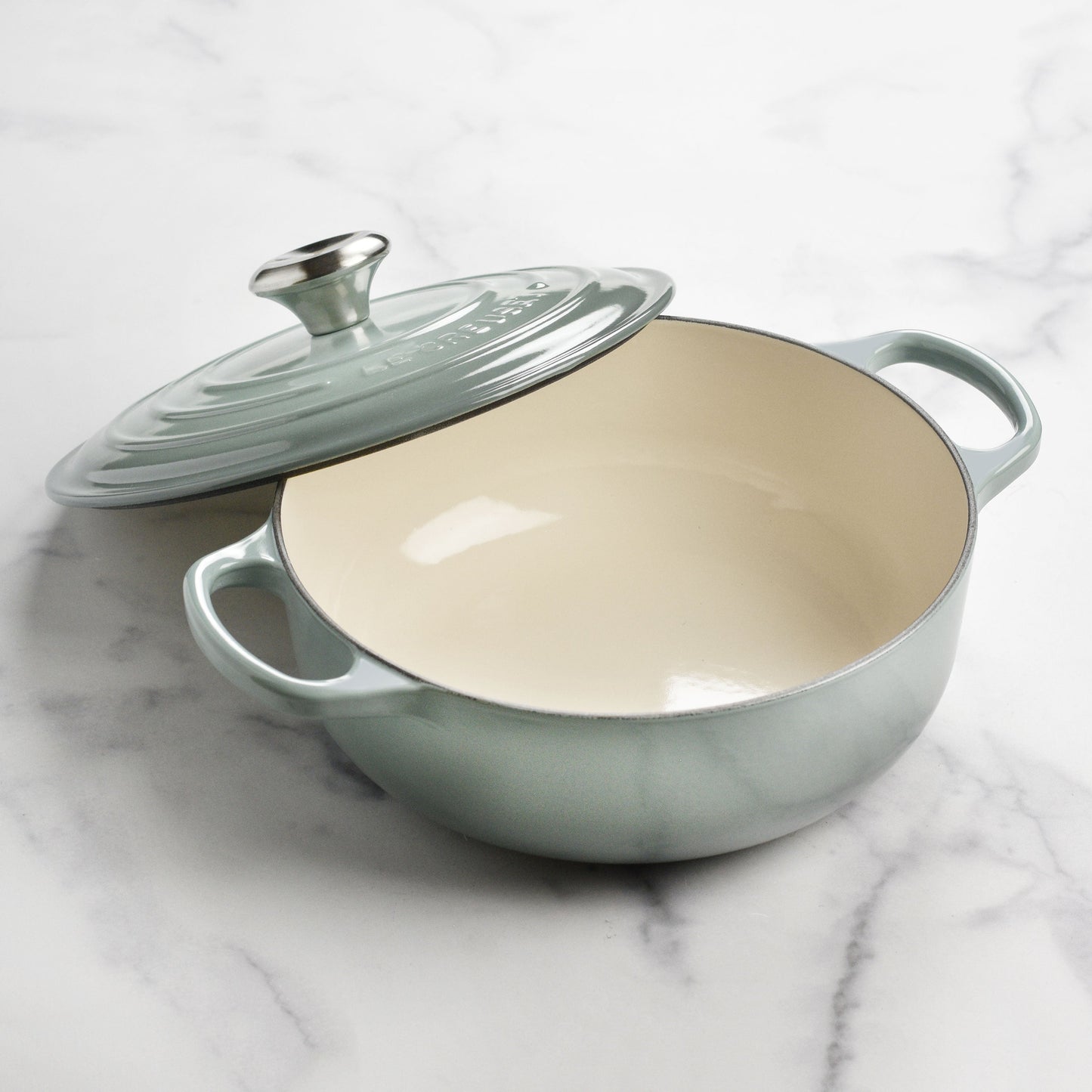 Signature Cast Iron 3.5-quart Sea Salt Sauteuse Dutch Oven