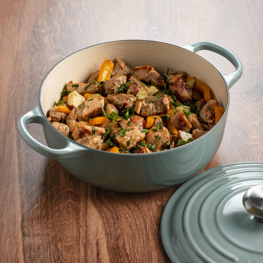 Signature Cast Iron 3.5-quart Sea Salt Sauteuse Dutch Oven