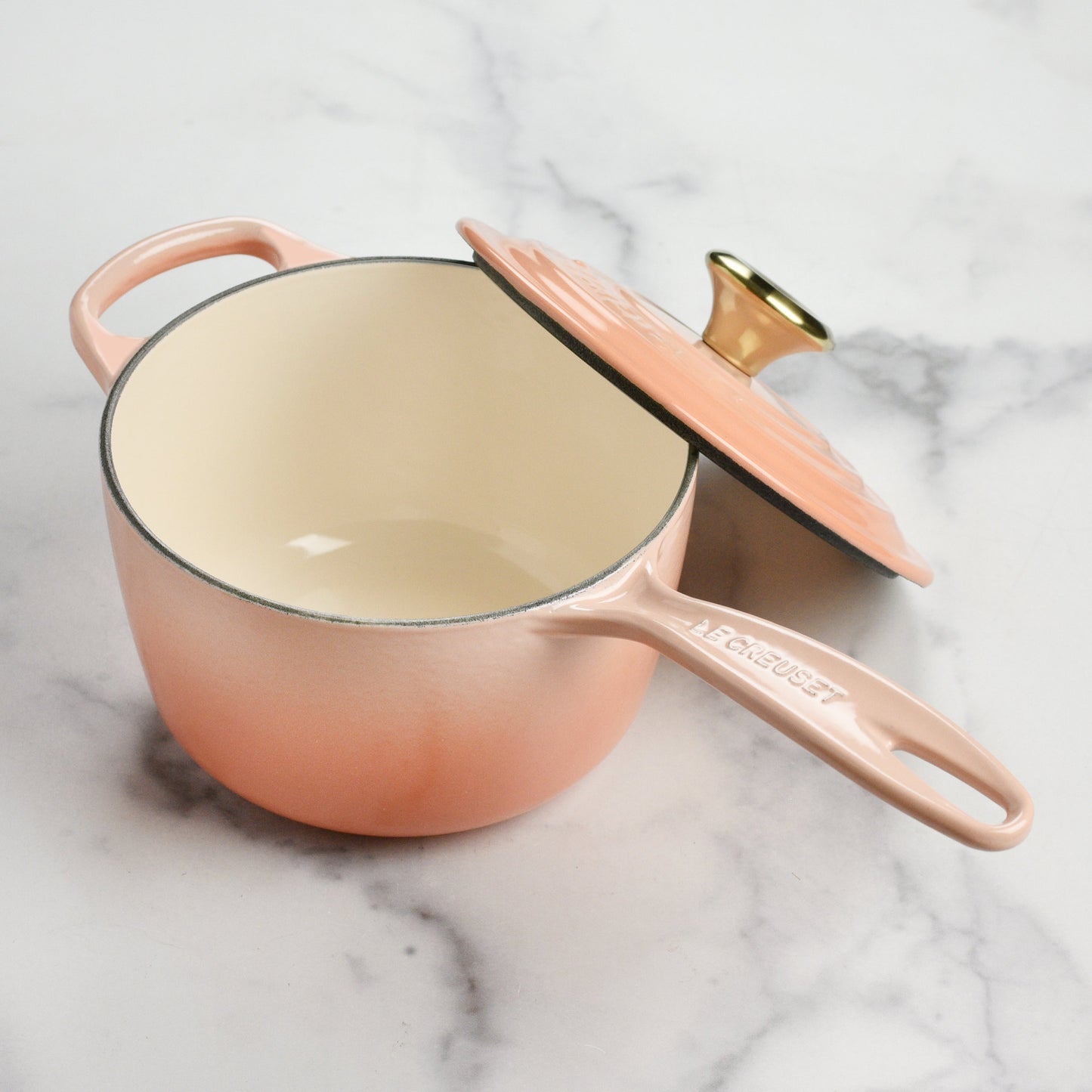 Signature Cast Iron 1.75-quart Peche Saucepan