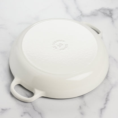 Signature Cast Iron 2.25-quart White Petal Braiser