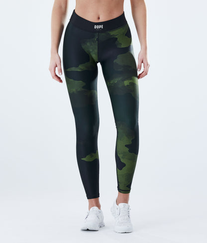 Leggings Women Green Camo