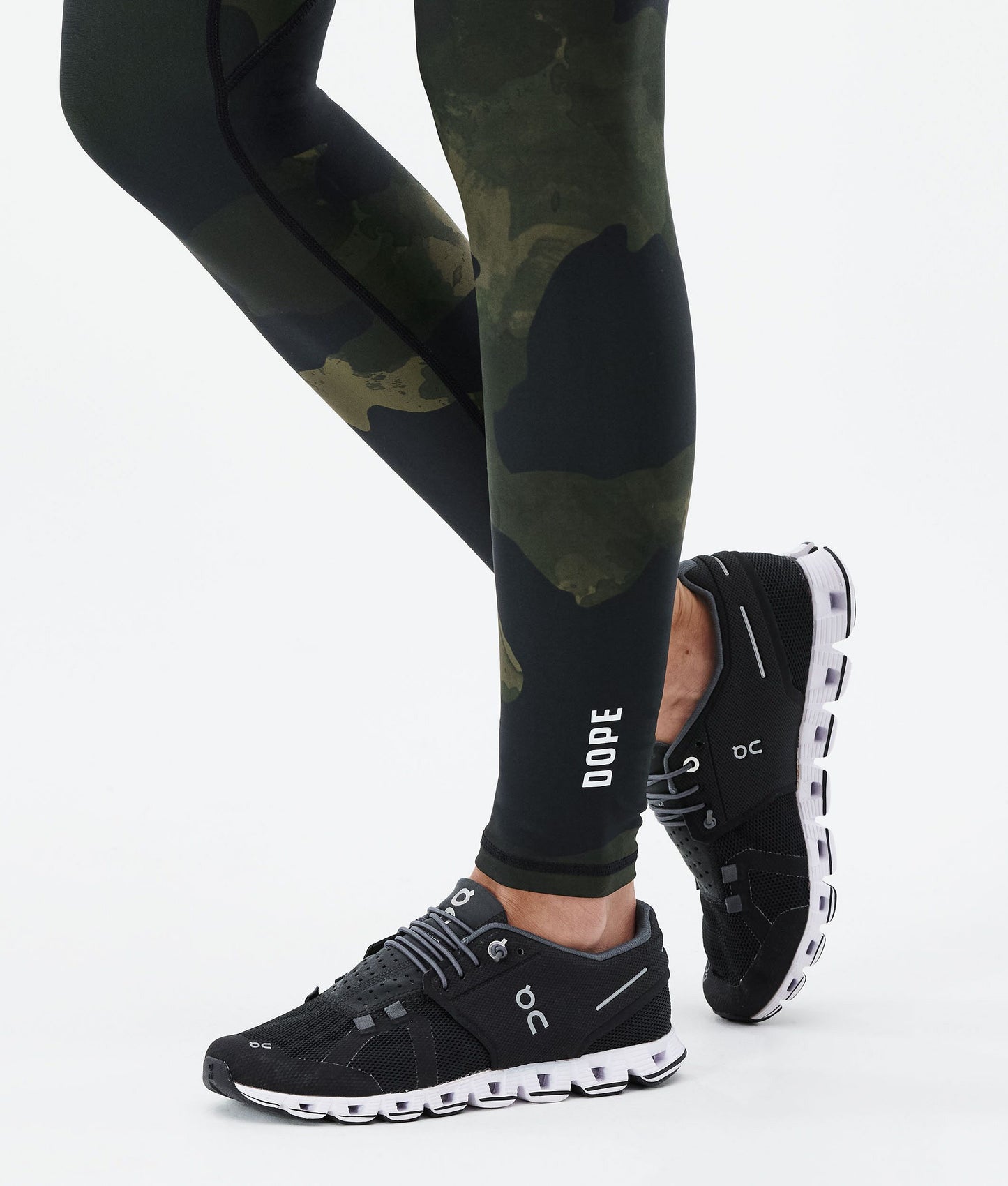 Leggings Women Green Camo