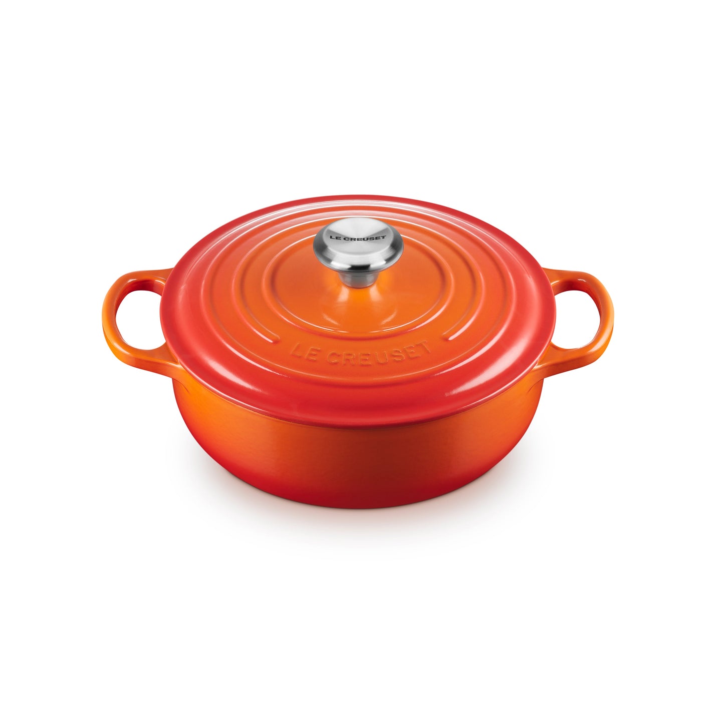 Signature Cast Iron 3.5-quart Flame Sauteuse Dutch Oven