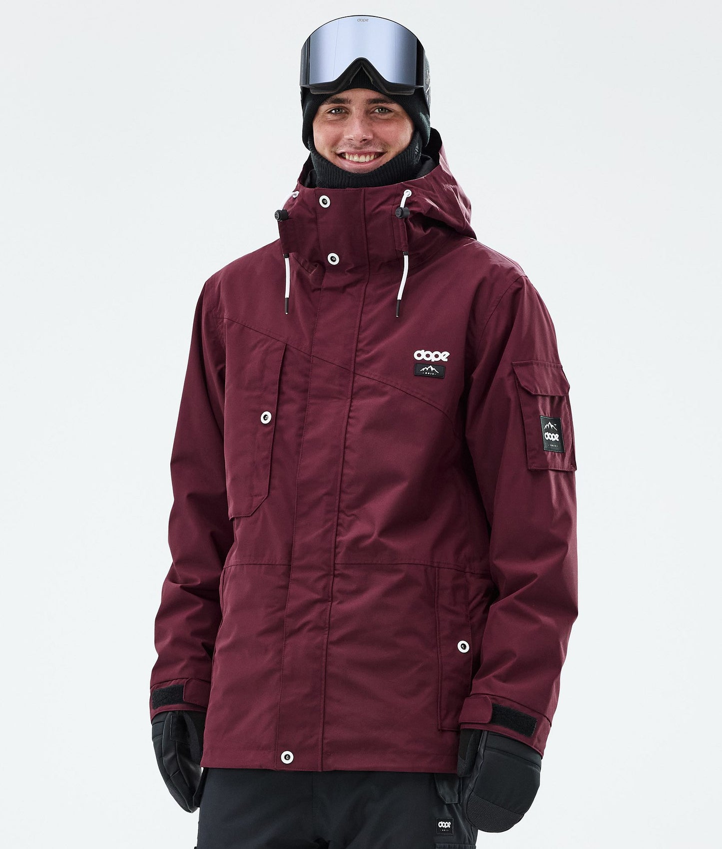 Snowboard Jacket For Men Burgundy