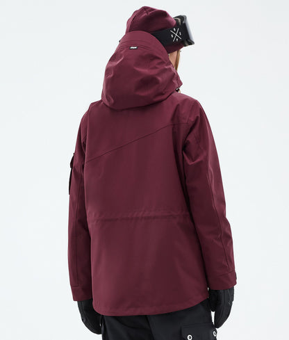 Snowboard Jacket For Women Burgundy