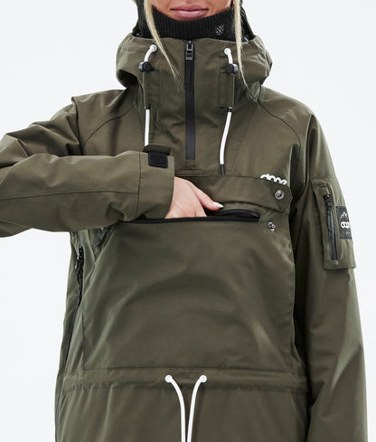 Snowboard Jacket For Women Olive Green