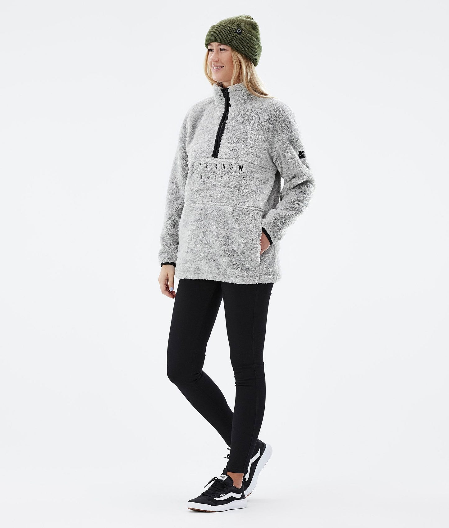 Fleece Sweater For Women Light Grey