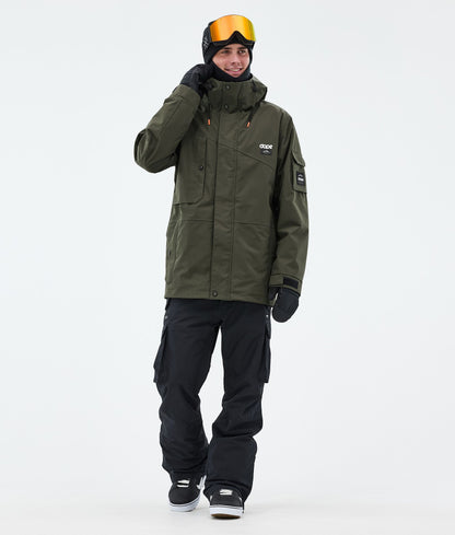 Snowboard Jacket For Men Olive Green