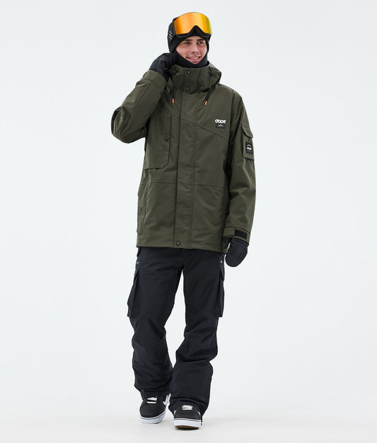 Snowboard Jacket For Men Olive Green
