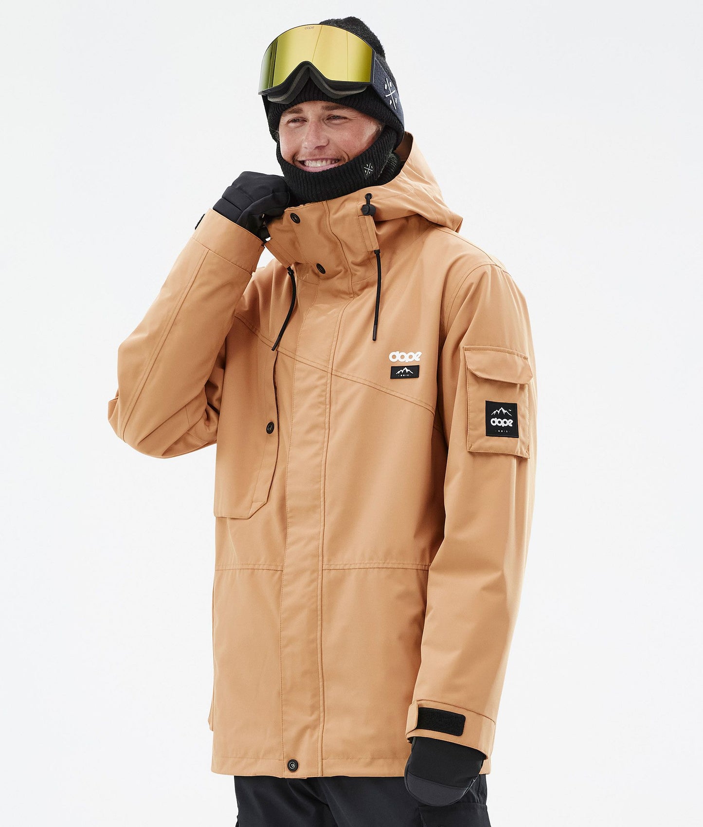 Snowboard Jacket For Men Khaki Yellow