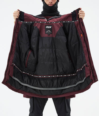 Snowboard Jacket For Men Don Burgundy