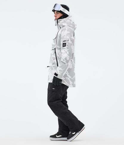 Snowboard Jacket For Men Grey Camo