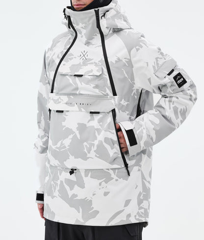 Snowboard Jacket For Men Grey Camo