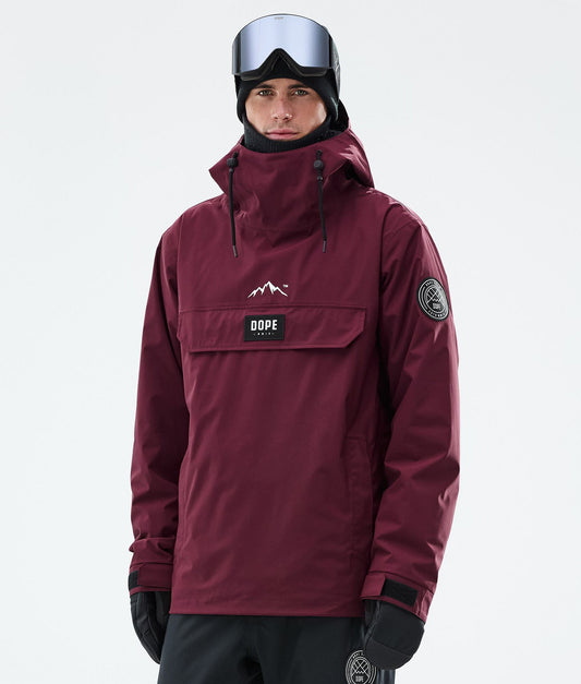 Snowboard Jacket For Men Burgundy